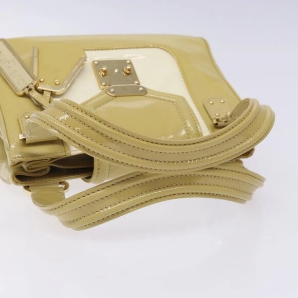 LOUIS VUITTON Cruise Line Sac Bicolor Hand Bag Enamel Yellow M92547 Auth BA4124 - Picture 8 of 16